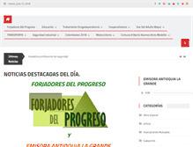 Tablet Screenshot of forjadoresdelprogreso.com